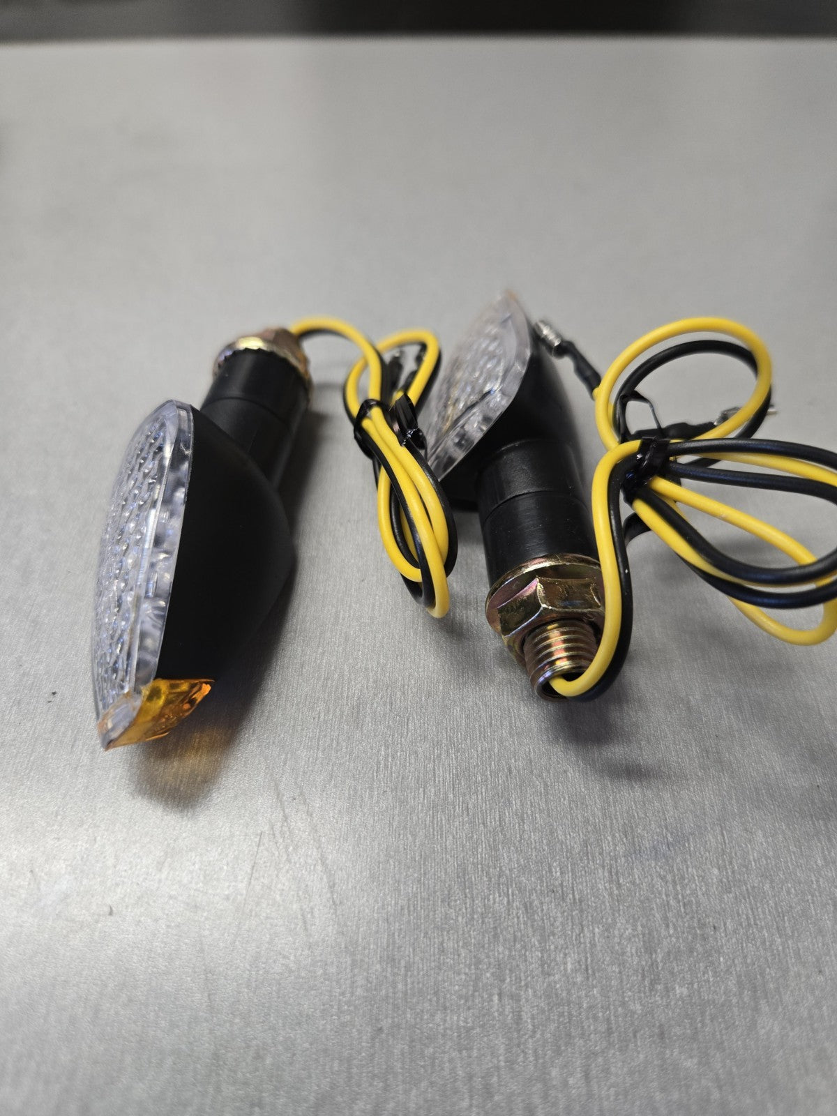 2X Motorcycle LED Turn Signal Indicator Blinker Light Universal Cafe Racer #0476