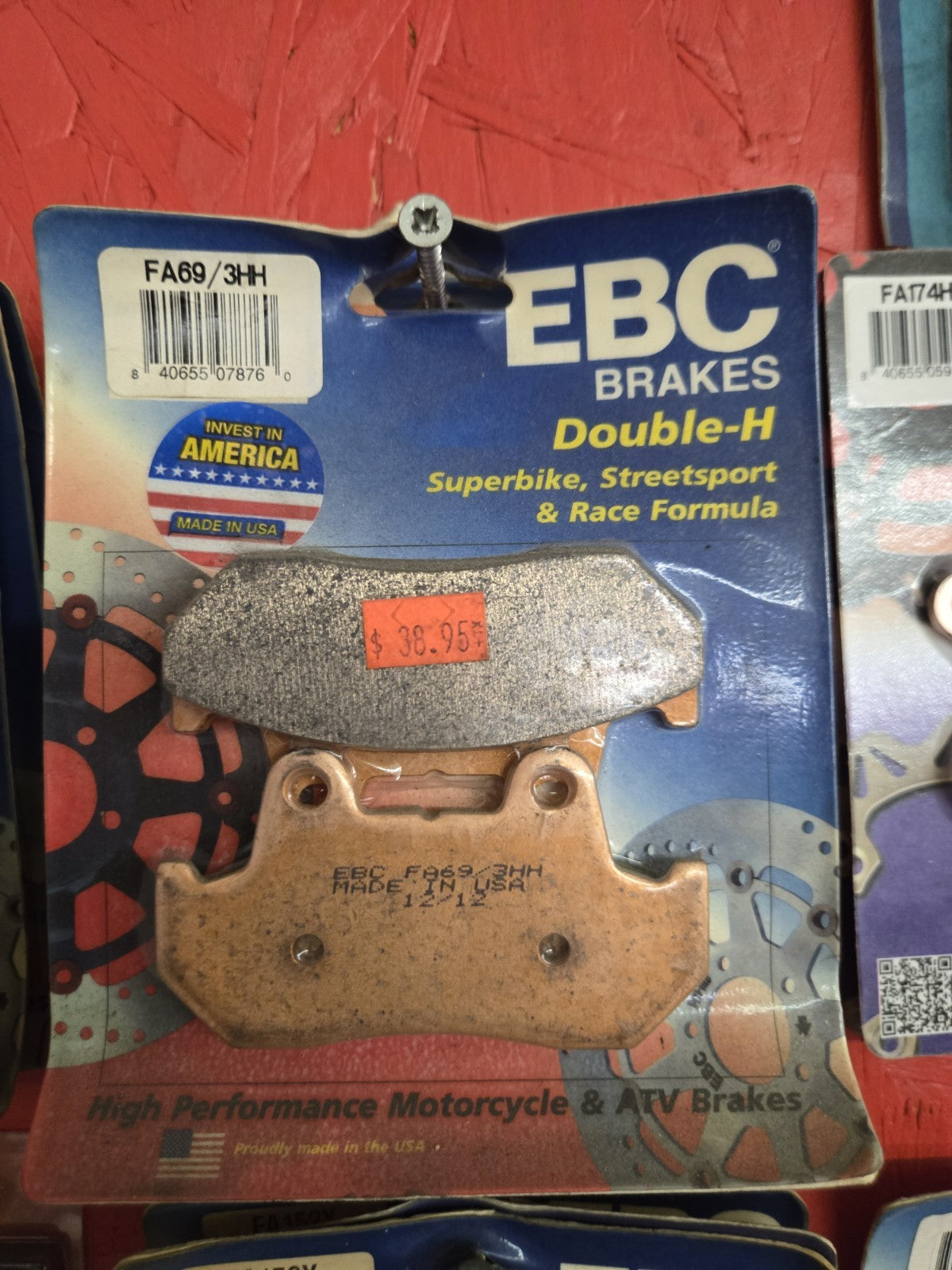 1 X EBC brake pads ducati honda kawasaki suzuki yamaha aprilia harley-davidson