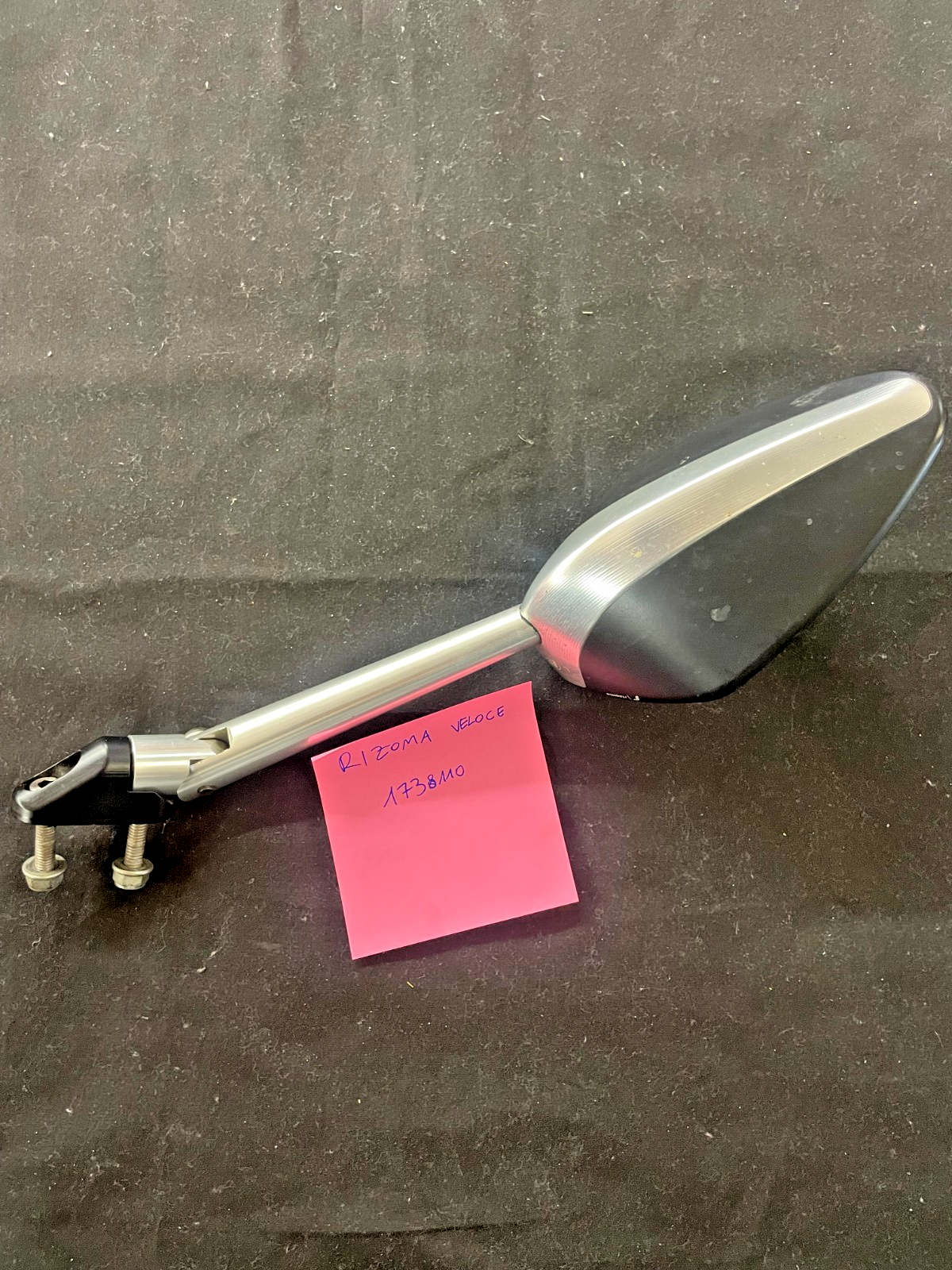 2X RIZOMA BS205A MIRRORS VELOCE SPORT SILVER  LEFT AND RIGHT  #0184