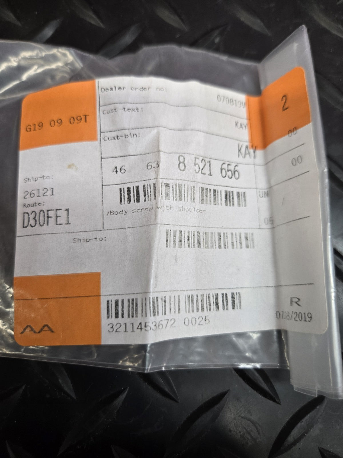 2x Original BMW 46638521656  M6X14,5  #1200