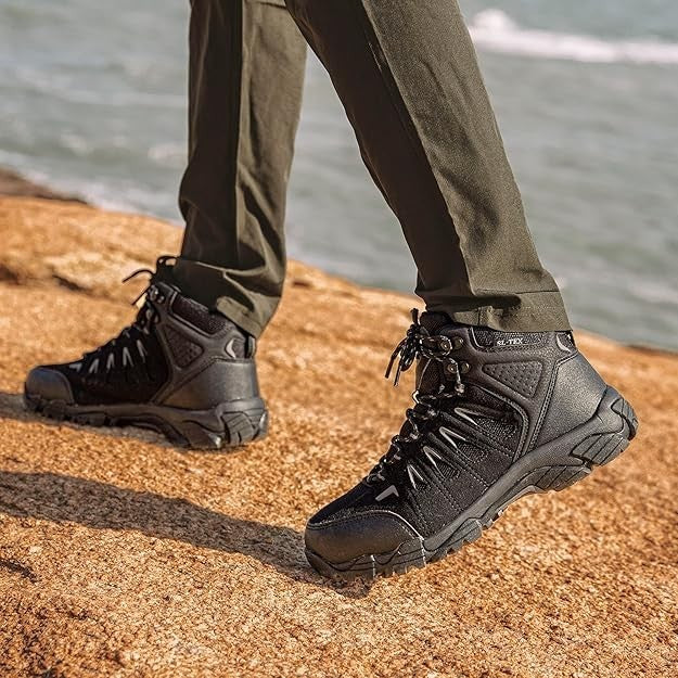 SHULOOK Men Waterproof Hiking Boots Non-Slip Light Ankle Boot size 9 #1296