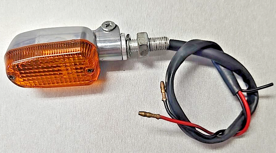 Aluminum 10mm Stalk Turn Signals Blinker Lights running light amber #0955