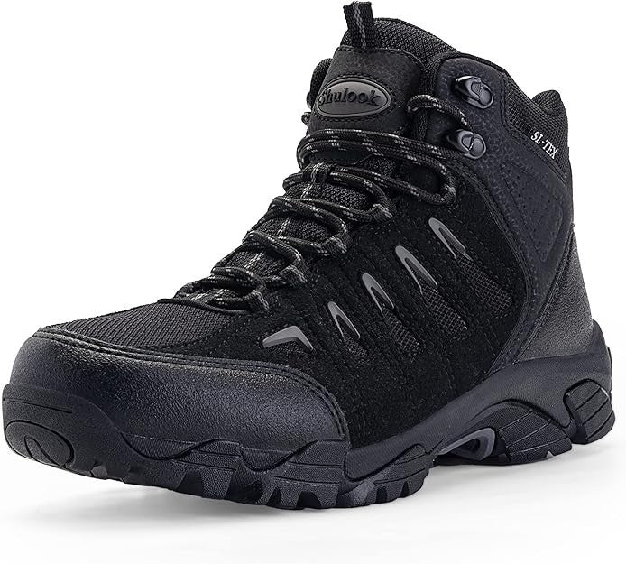 SHULOOK Men Waterproof Hiking Boots Non-Slip Light Ankle Boot size 9 #1296